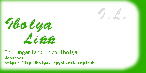 ibolya lipp business card